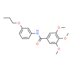 ChemSpider 2D Image | 3,4,5-Trimethoxy-N-(3-propoxyphenyl)benzamide | C19H23NO5