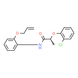 ChemSpider 2D Image | N-[2-(Allyloxy)phenyl]-2-(2-chlorophenoxy)propanamide | C18H18ClNO3