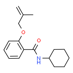 ChemSpider 2D Image | N-Cyclohexyl-2-[(2-methyl-2-propen-1-yl)oxy]benzamide | C17H23NO2