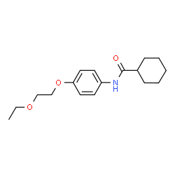 ChemSpider 2D Image | N-[4-(2-Ethoxyethoxy)phenyl]cyclohexanecarboxamide | C17H25NO3