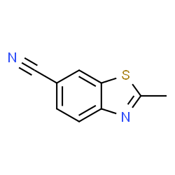 ChemSpider 2D Image | 2-Methyl-1,3-benzothiazole-6-carbonitrile | C9H6N2S
