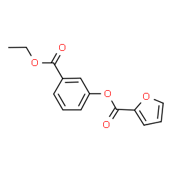 ChemSpider 2D Image | 3-(Ethoxycarbonyl)phenyl 2-furoate | C14H12O5