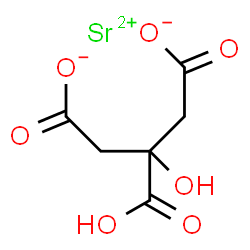 ChemSpider 2D Image | Strontium citrate | C6H6O7Sr
