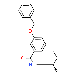 ChemSpider 2D Image | 3-(Benzyloxy)-N-sec-butylbenzamide | C18H21NO2