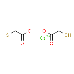 ChemSpider 2D Image | calcium bis(mercaptoacetate) | C4H6CaO4S2