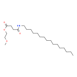 ChemSpider 2D Image | 2-Methoxyethyl 4-(hexadecylamino)-4-oxobutanoate | C23H45NO4