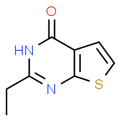 ChemSpider 2D Image | 2-Ethylthieno[2,3-d]pyrimidin-4(1H)-one | C8H8N2OS