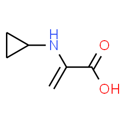 ChemSpider 2D Image | 2-(Cyclopropylamino)acrylic acid | C6H9NO2