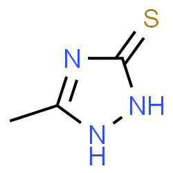 ChemSpider 2D Image | 3-METHYL-1,2,4-TRIAZOLE-5-THIONE | C3H5N3S