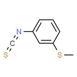 ChemSpider 2D Image | 3-(Methylthio)phenyl isothiocyanate | C8H7NS2