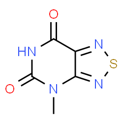 ChemSpider 2D Image | 4-Methyl[1,2,5]thiadiazolo[3,4-d]pyrimidine-5,7(4H,6H)-dione | C5H4N4O2S