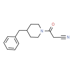 ChemSpider 2D Image | 3-(4-Benzyl-1-piperidinyl)-3-oxopropanenitrile | C15H18N2O