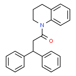 ChemSpider 2D Image | 1-(3,4-Dihydro-1(2H)-quinolinyl)-3,3-diphenyl-1-propanone | C24H23NO