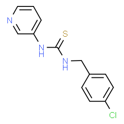 ChemSpider 2D Image | 1-(4-Chlorobenzyl)-3-(3-pyridinyl)thiourea | C13H12ClN3S