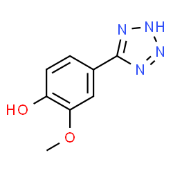ChemSpider 2D Image | 2-Methoxy-4-(1H-tetrazol-5-yl)phenol | C8H8N4O2