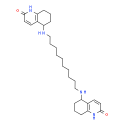 ChemSpider 2D Image | 5,5'-(1,10-Decanediyldiimino)di(5,6,7,8-tetrahydro-2(1H)-quinolinone) | C28H42N4O2