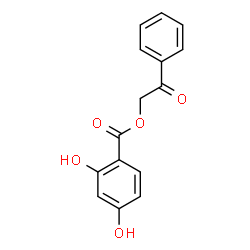 ChemSpider 2D Image | 2-Oxo-2-phenylethyl 2,4-dihydroxybenzoate | C15H12O5