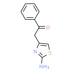 ChemSpider 2D Image | 2-(2-Aminothiazol-4-yl)-1-phenylethanone | C11H10N2OS