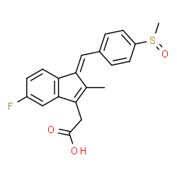 ChemSpider 2D Image | trans-sulindac | C20H17FO3S