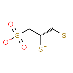 ChemSpider 2D Image | (2S)-2,3-Disulfido-1-propanesulfonate | C3H5O3S3