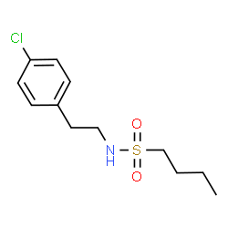 ChemSpider 2D Image | N-[2-(4-Chlorophenyl)ethyl]-1-butanesulfonamide | C12H18ClNO2S