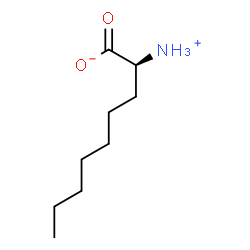 ChemSpider 2D Image | (2S)-2-Ammoniononanoate | C9H19NO2