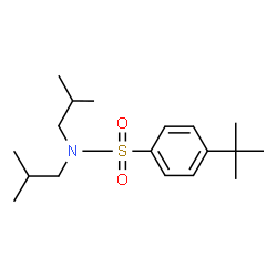 ChemSpider 2D Image | 4-tert-Butyl-N,N-diisobutylbenzenesulfonamide | C18H31NO2S
