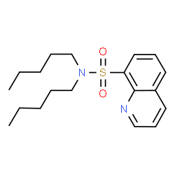 ChemSpider 2D Image | N,N-Dipentyl-8-quinolinesulfonamide | C19H28N2O2S