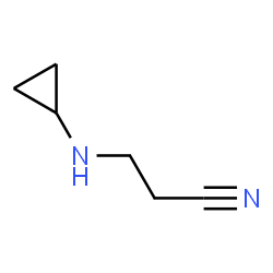 ChemSpider 2D Image | 3-(Cyclopropylamino)propionitrile | C6H10N2