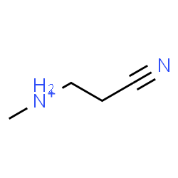 ChemSpider 2D Image | 2-Cyano-N-methylethanaminium | C4H9N2
