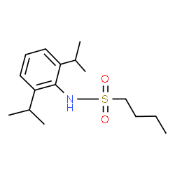ChemSpider 2D Image | N-(2,6-Diisopropylphenyl)-1-butanesulfonamide | C16H27NO2S