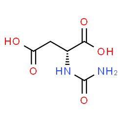 ChemSpider 2D Image | D-N-carbamoylaspartic acid | C5H8N2O5