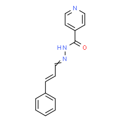 ChemSpider 2D Image | N'-[(2E)-3-Phenyl-2-propen-1-ylidene]isonicotinohydrazide | C15H13N3O