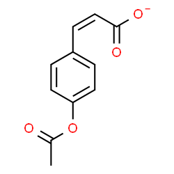 ChemSpider 2D Image | (2Z)-3-(4-Acetoxyphenyl)acrylate | C11H9O4