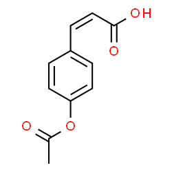 ChemSpider 2D Image | (2Z)-3-(4-Acetoxyphenyl)acrylic acid | C11H10O4