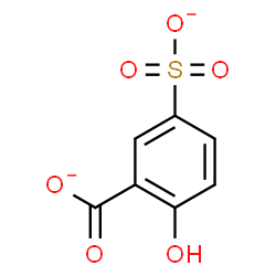 ChemSpider 2D Image | 2-Hydroxy-5-sulfonatobenzoate | C7H4O6S