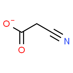 ChemSpider 2D Image | Cyanoacetate | C3H2NO2