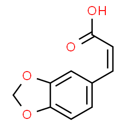 ChemSpider 2D Image | (Z)-3,4-methylenedioxycinnamic acid | C10H8O4