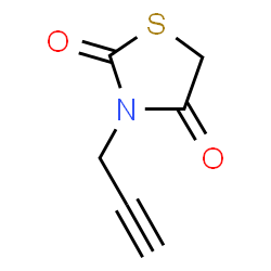 ChemSpider 2D Image | 3-(2-Propyn-1-yl)-1,3-thiazolidine-2,4-dione | C6H5NO2S