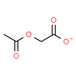 ChemSpider 2D Image | Acetoxyacetate | C4H5O4
