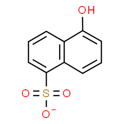 ChemSpider 2D Image | 5-Hydroxy-1-naphthalenesulfonate | C10H7O4S