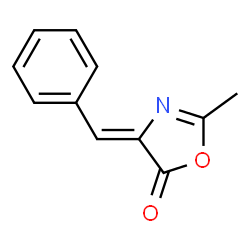 ChemSpider 2D Image | (Z)-4-Benzylidene-2-methyloxazol-5(4H)-one | C11H9NO2