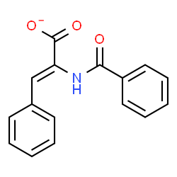 ChemSpider 2D Image | (2Z)-2-(Benzoylamino)-3-phenylacrylate | C16H12NO3