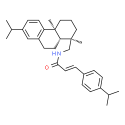 ChemSpider 2D Image | (2E)-N-(Abieta-8,11,13-trien-18-yl)-3-(4-isopropylphenyl)acrylamide | C32H43NO