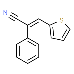 ChemSpider 2D Image | (2E)-2-Phenyl-3-(2-thienyl)acrylonitrile | C13H9NS