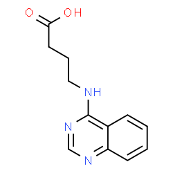 ChemSpider 2D Image | 4-(quinazolin-4-ylamino)butanoic acid | C12H13N3O2