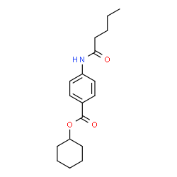 ChemSpider 2D Image | Cyclohexyl 4-(pentanoylamino)benzoate | C18H25NO3