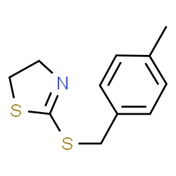 ChemSpider 2D Image | 2-[(4-Methylbenzyl)sulfanyl]-4,5-dihydro-1,3-thiazole | C11H13NS2