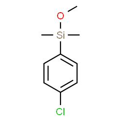 ChemSpider 2D Image | (4-CHLOROPHENYL)METHOXYDIMETHYLSILANE | C9H13ClOSi