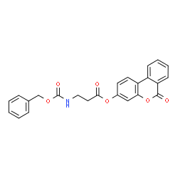 ChemSpider 2D Image | 6-Oxo-6H-benzo[c]chromen-3-yl N-[(benzyloxy)carbonyl]-beta-alaninate | C24H19NO6
